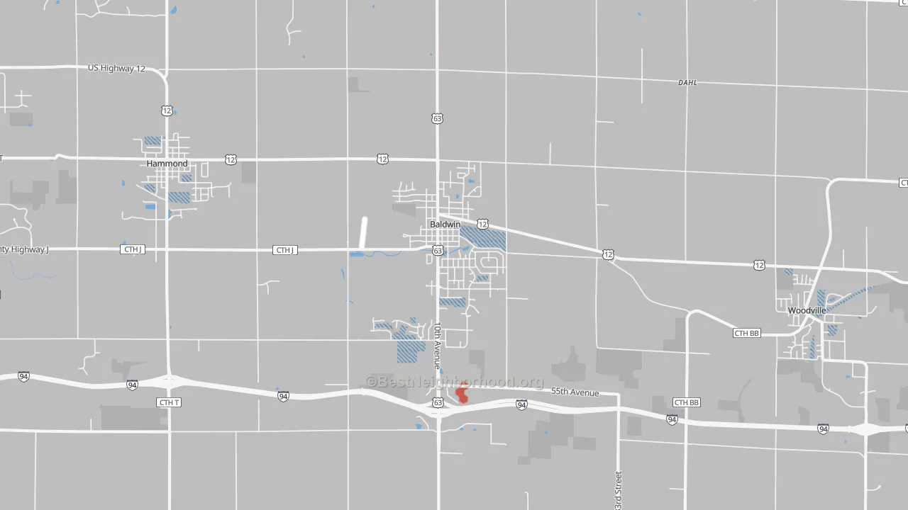 Transit Grade map of 54002, WI