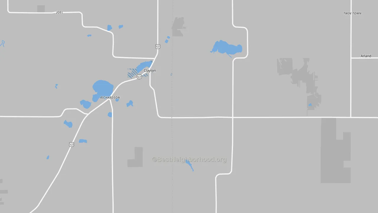 Transit Grade map of 54004, WI