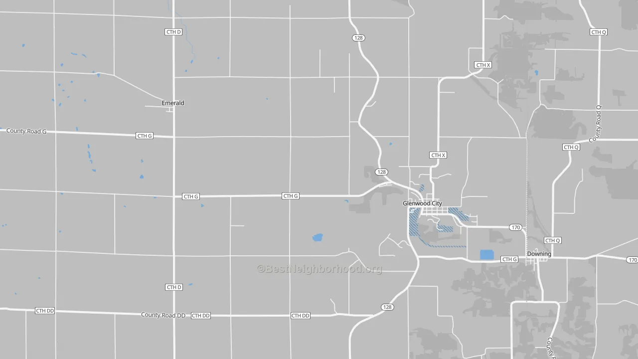 Transit Grade map of 54013, WI