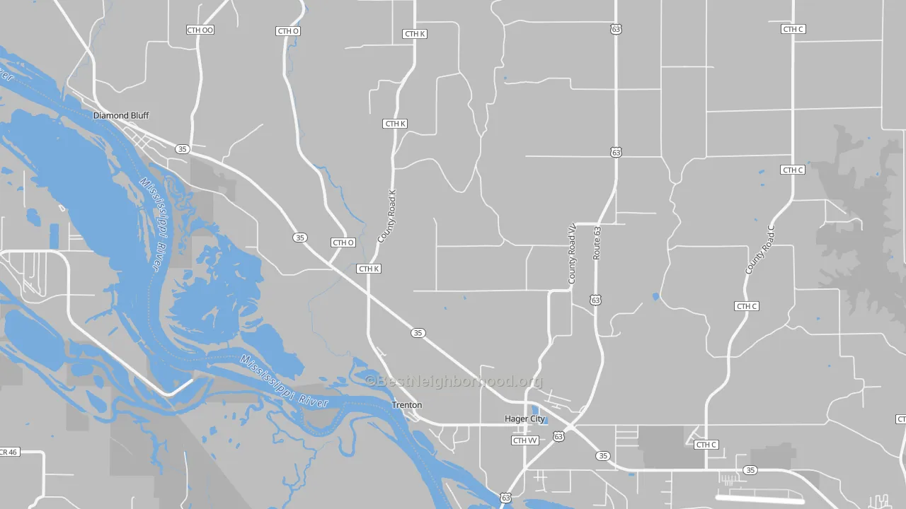 Transit Grade map of 54014, WI