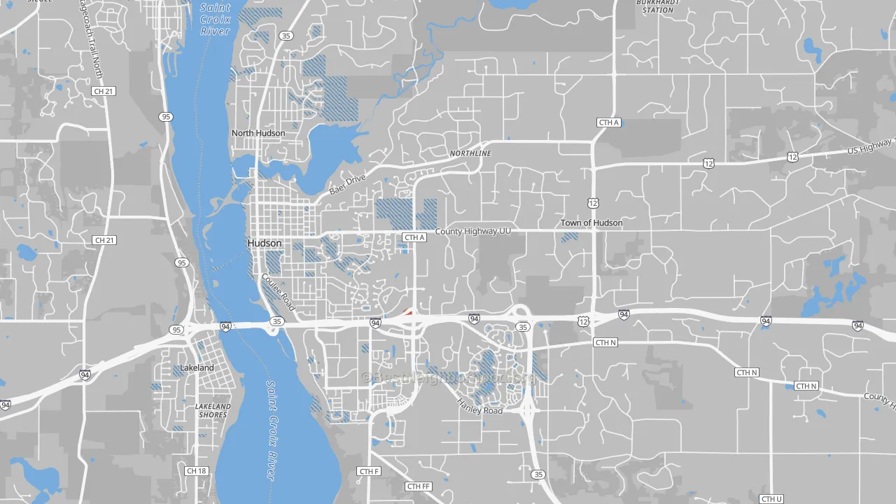 Transit Grade map of 54016, WI