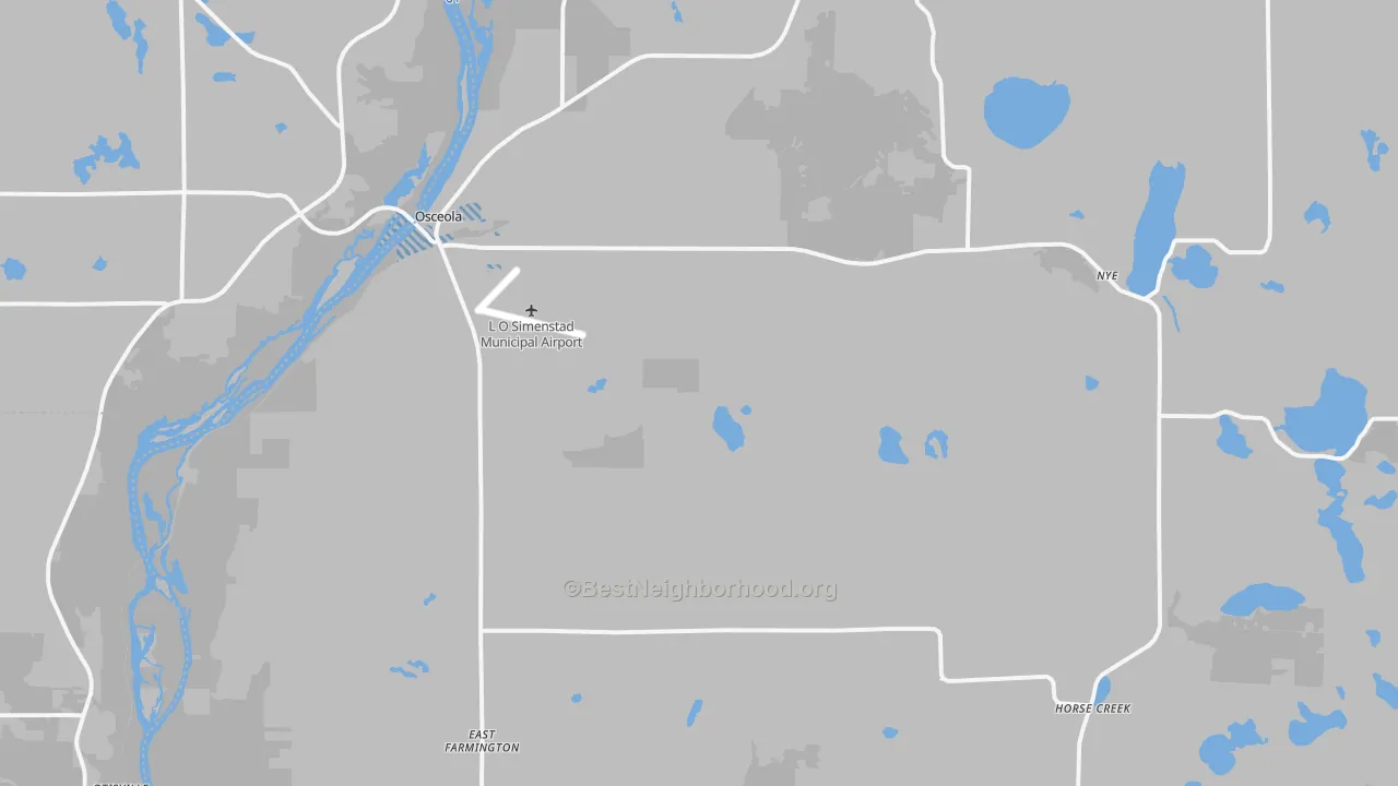Transit Grade map of 54020, WI