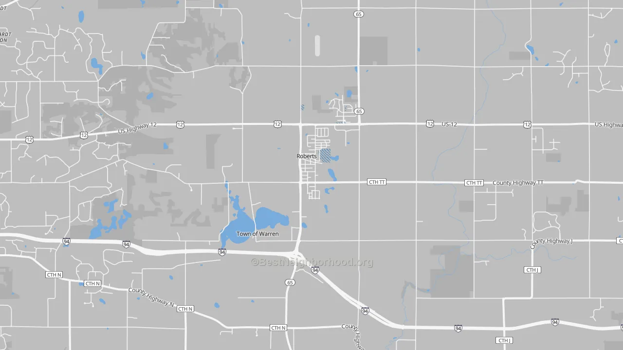 Transit Grade map of 54023, WI