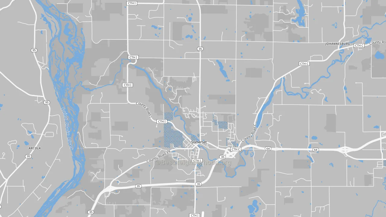 Transit Grade map of 54025, WI