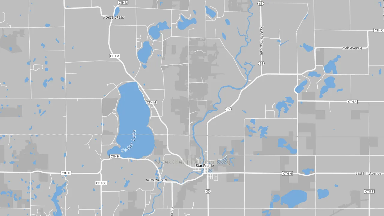 Transit Grade map of 54026, WI