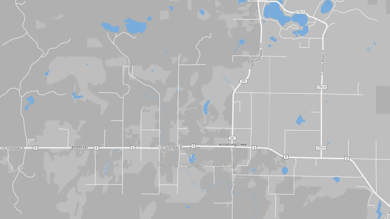 Transit Grade map of 54103, WI