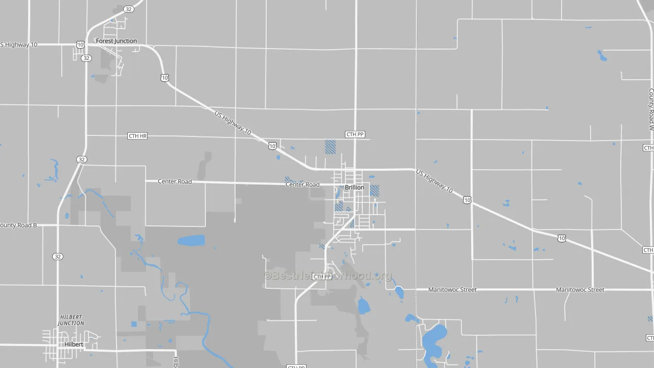 Transit Grade map of 54110, WI