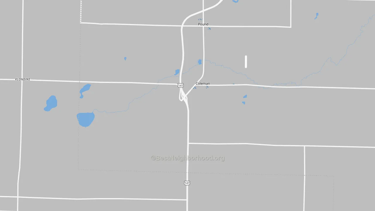 Transit Grade map of 54112, WI