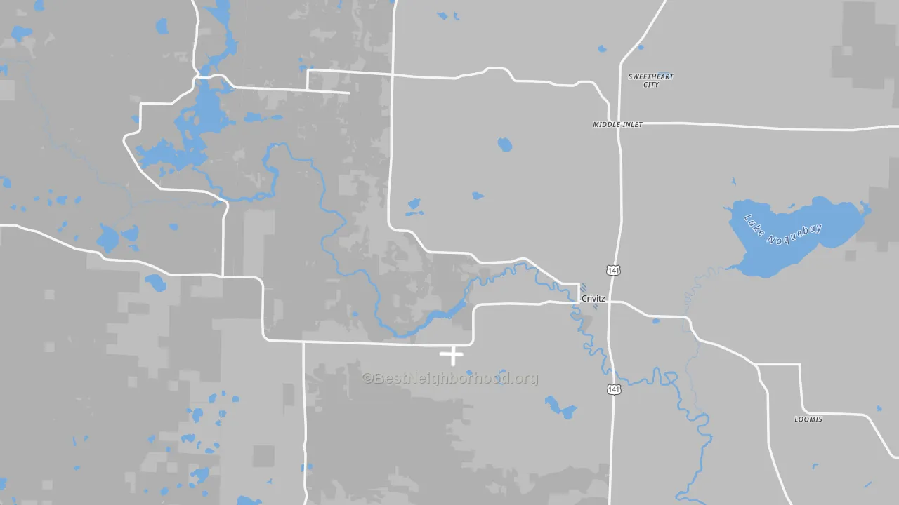 Transit Grade map of 54114, WI