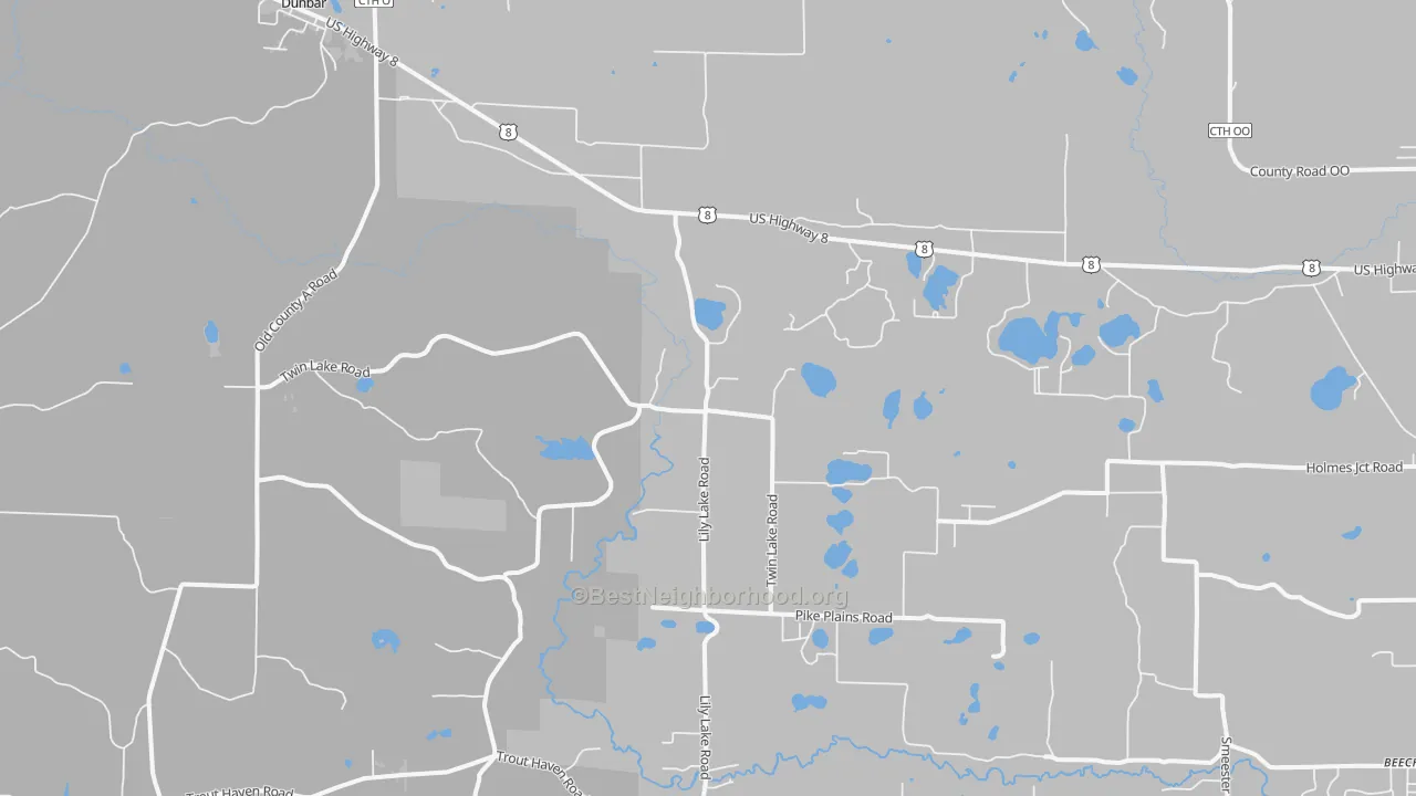 Transit Grade map of 54119, WI
