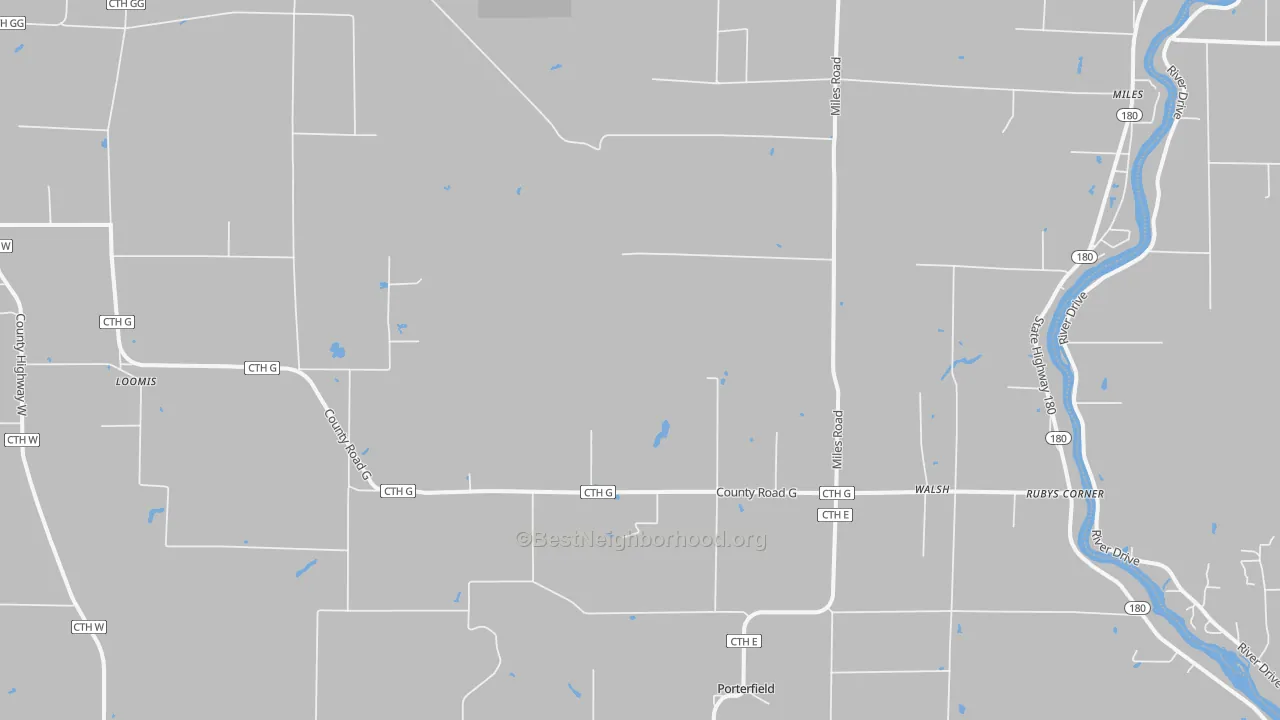 Transit Grade map of 54159, WI