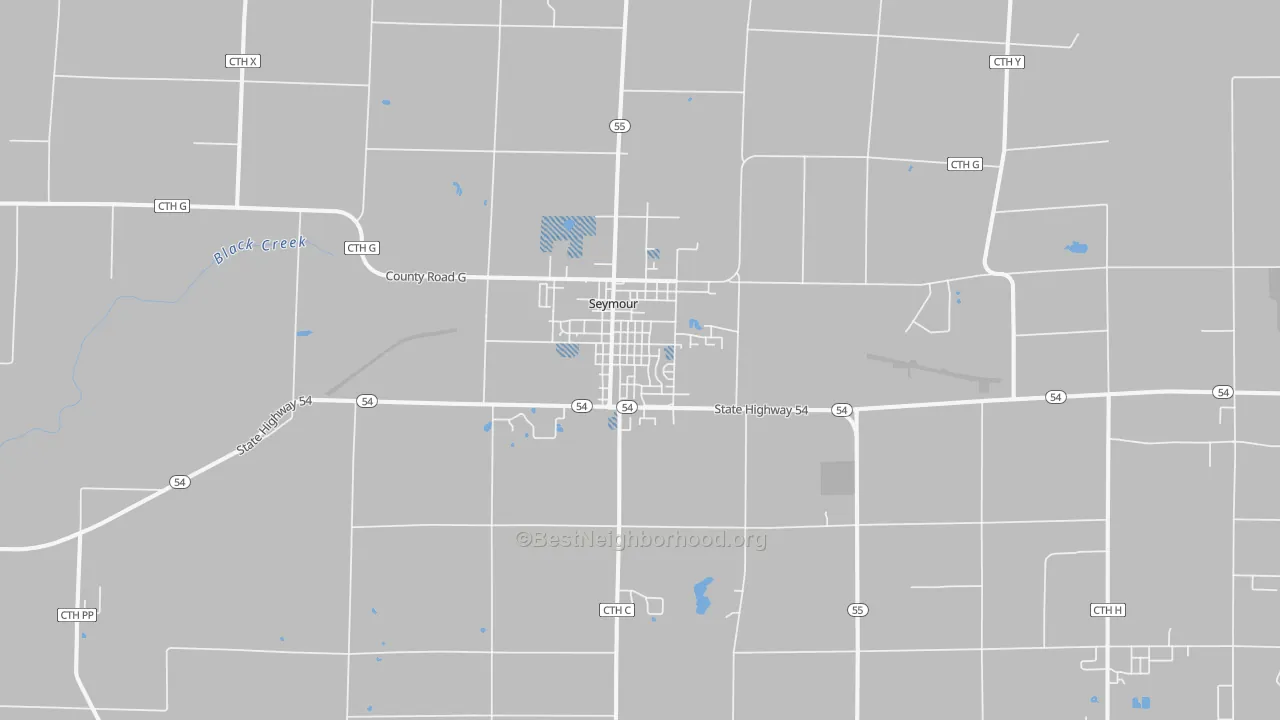 Transit Grade map of 54165, WI