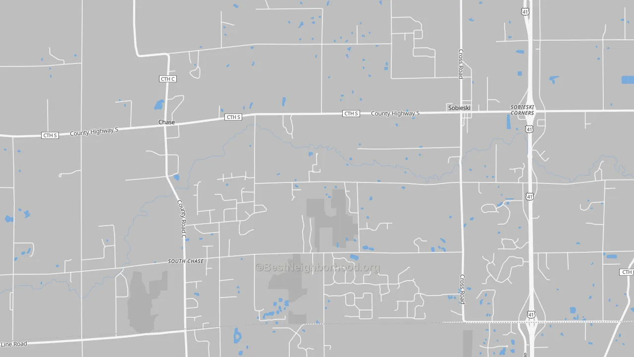 Transit Grade map of 54171, WI