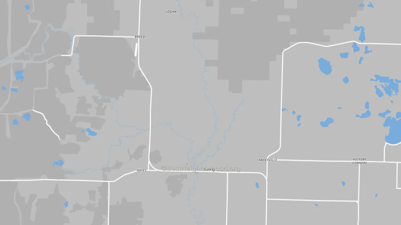 Transit Grade map of 54174, WI