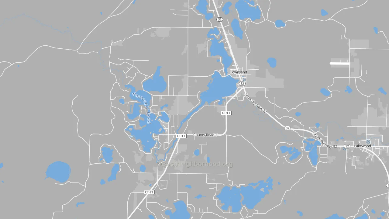 Transit Grade map of 54175, WI