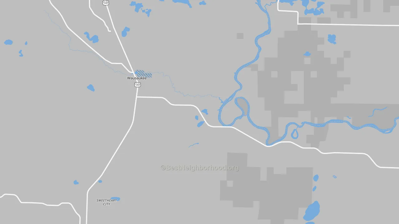 Transit Grade map of 54177, WI