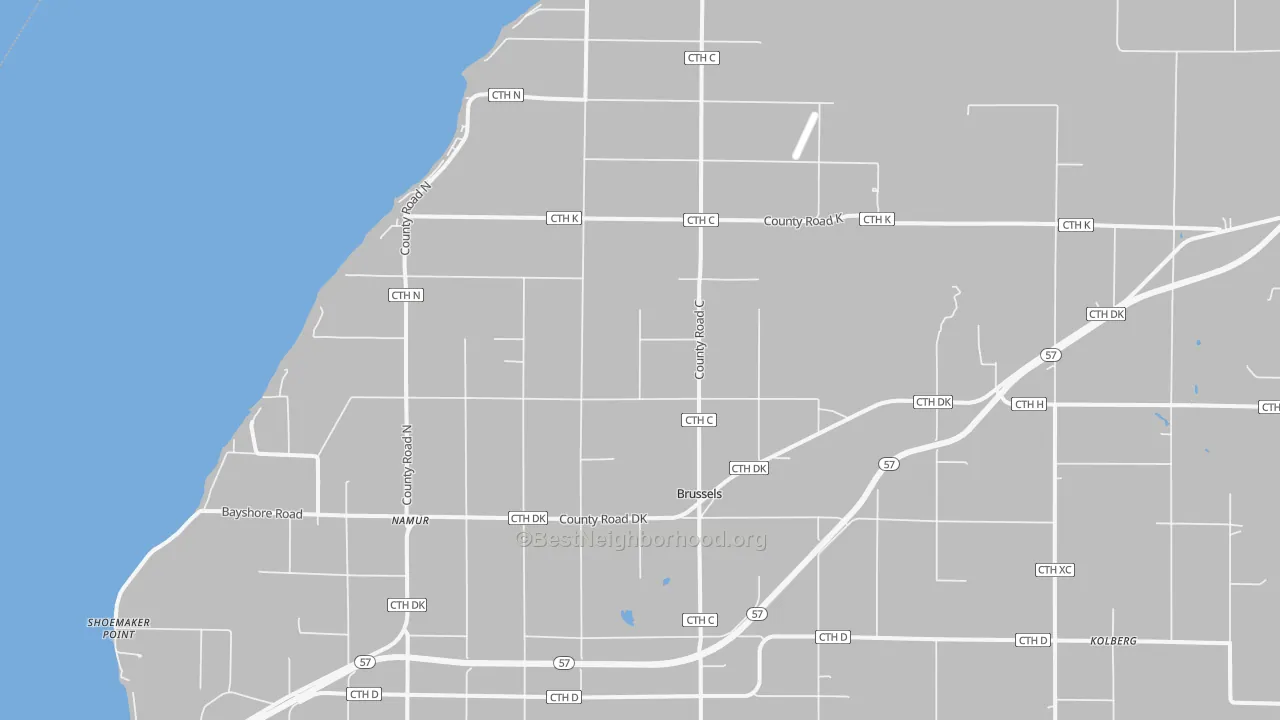 Transit Grade map of 54204, WI