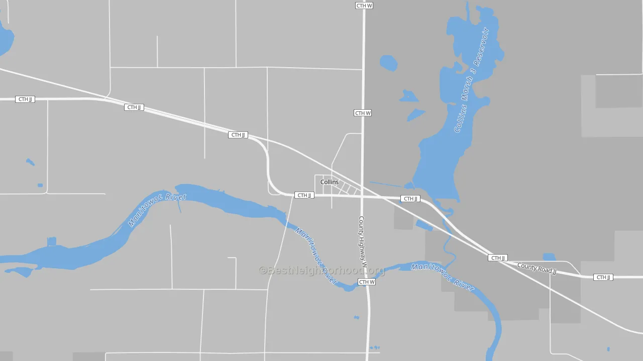 Transit Grade map of 54207, WI
