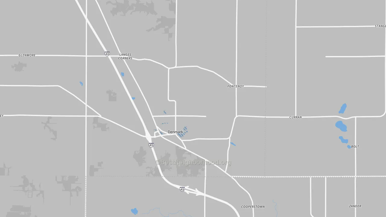 Transit Grade map of 54208, WI