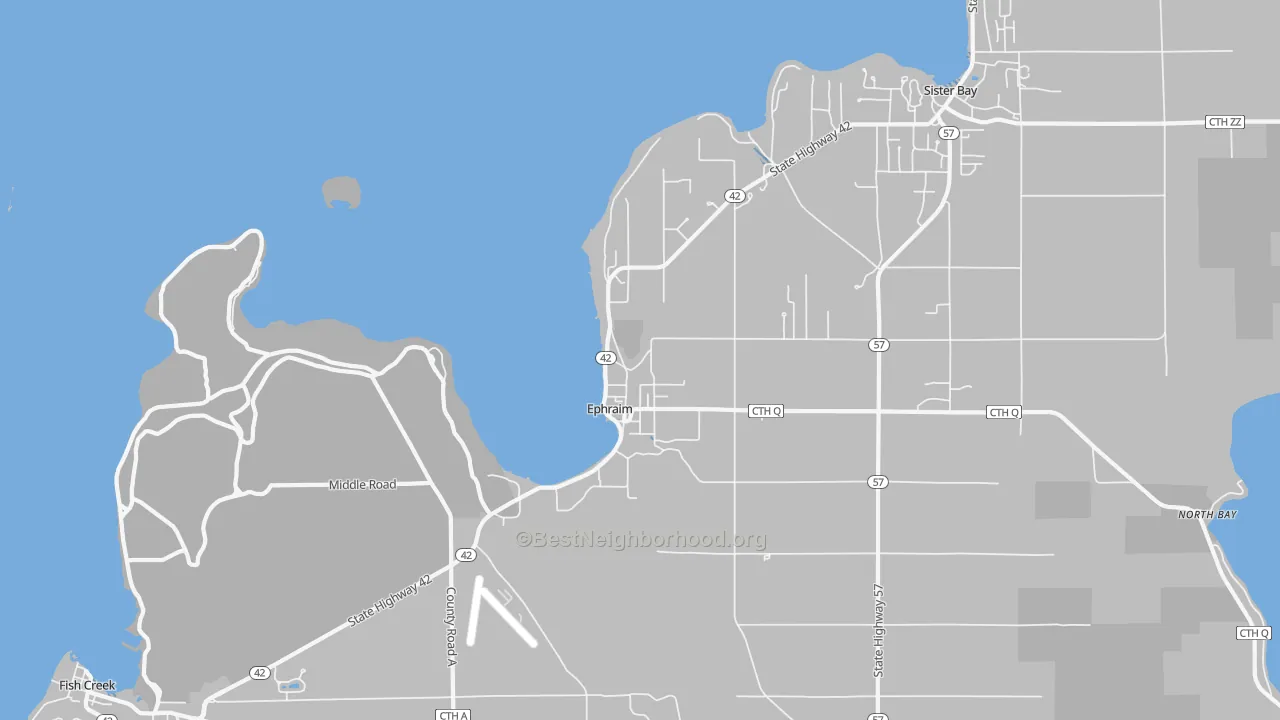 Transit Grade map of 54211, WI