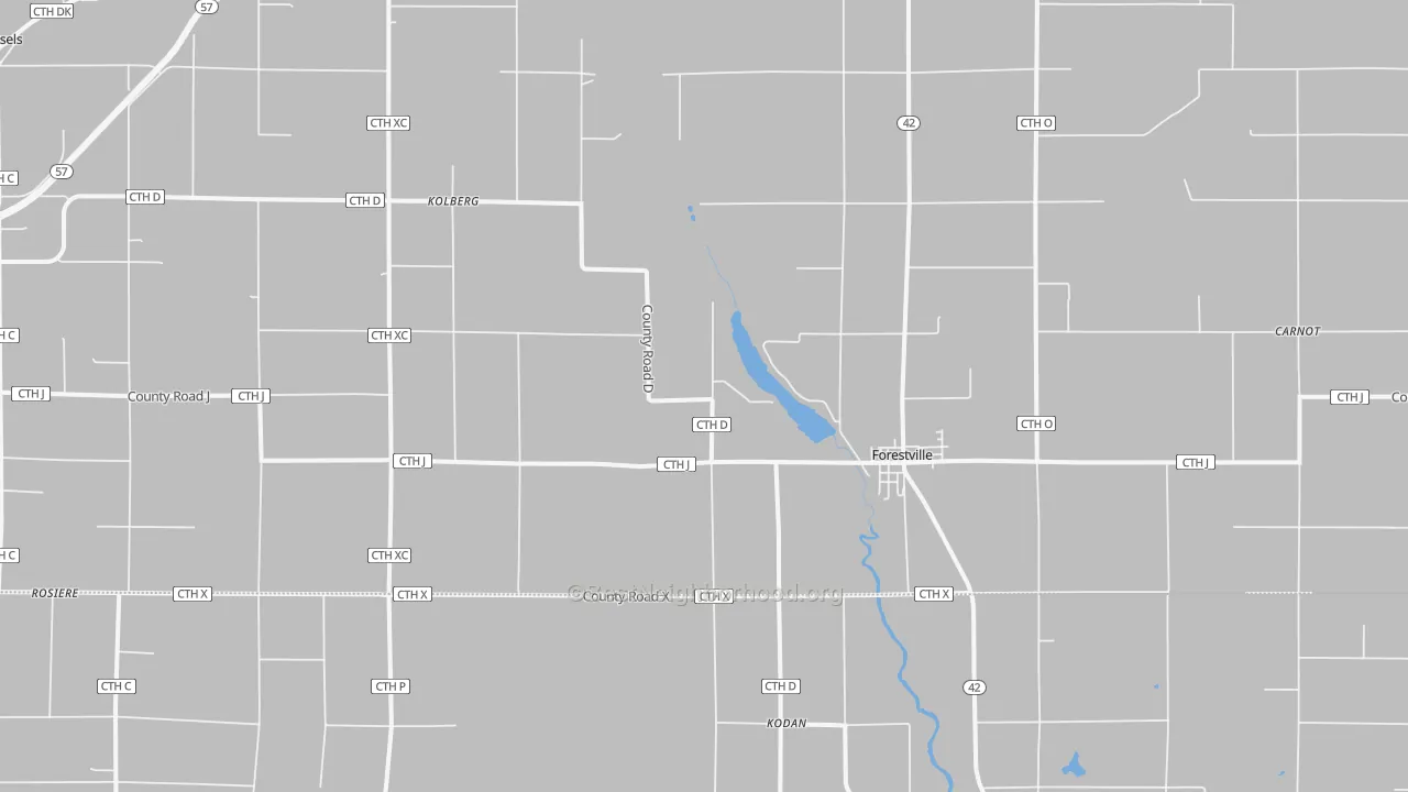 Transit Grade map of 54213, WI