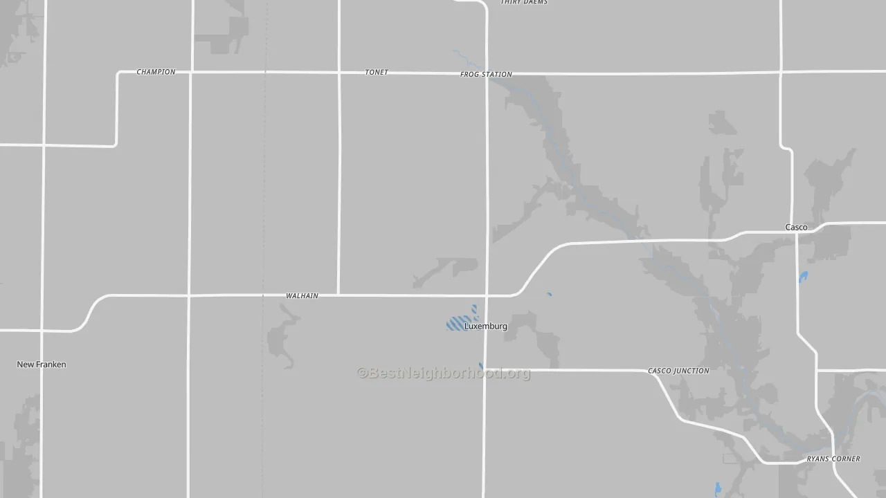 Transit Grade map of 54217, WI