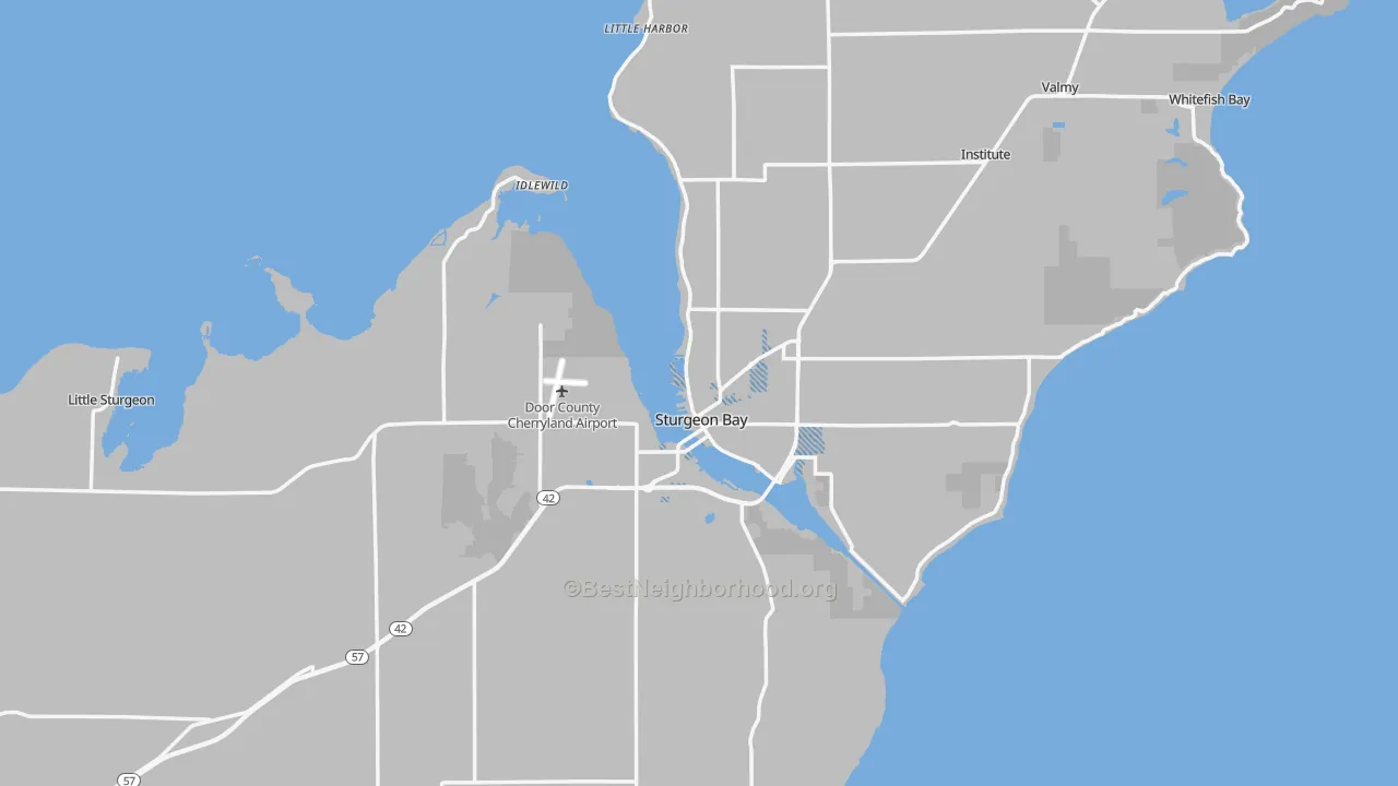 Transit Grade map of 54235, WI