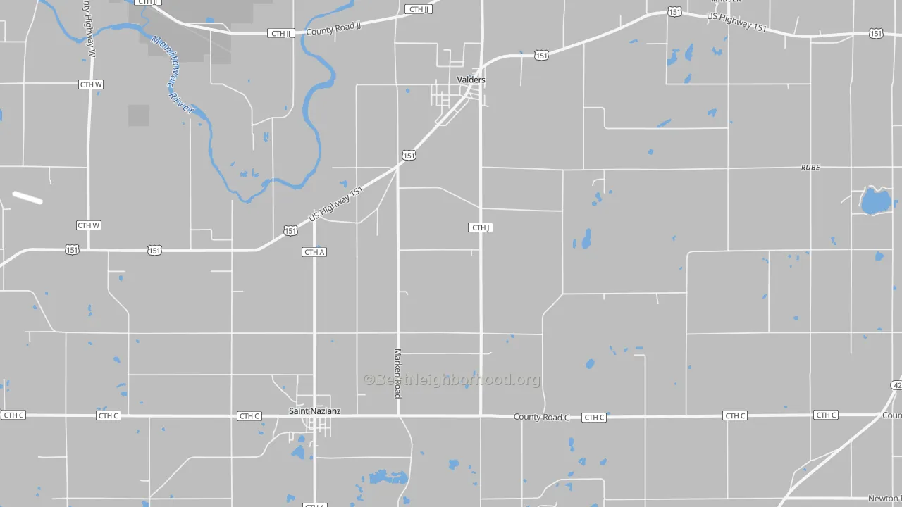 Transit Grade map of 54245, WI