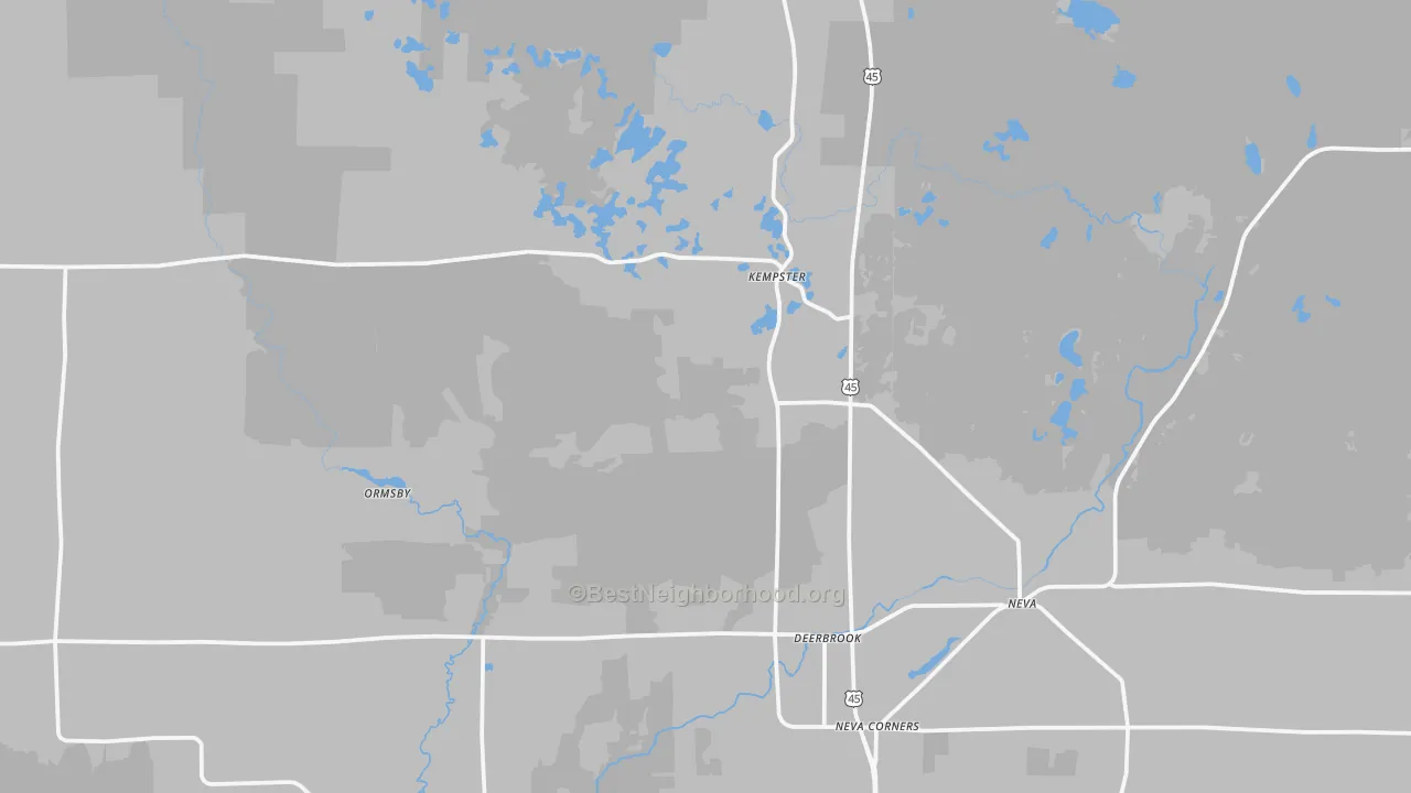 Transit Grade map of 54424, WI