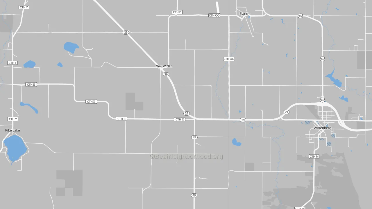 Transit Grade map of 54427, WI