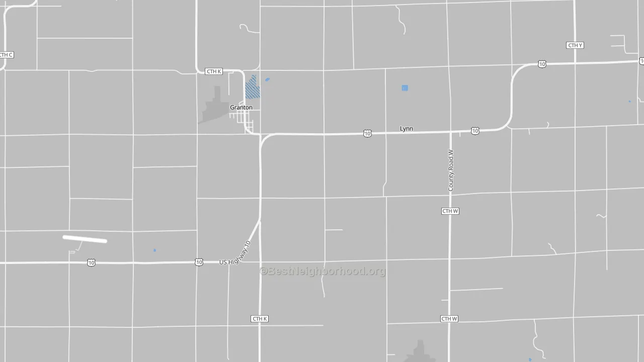 Transit Grade map of 54436, WI