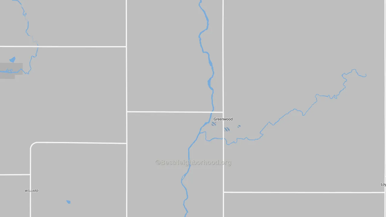 Transit Grade map of 54437, WI