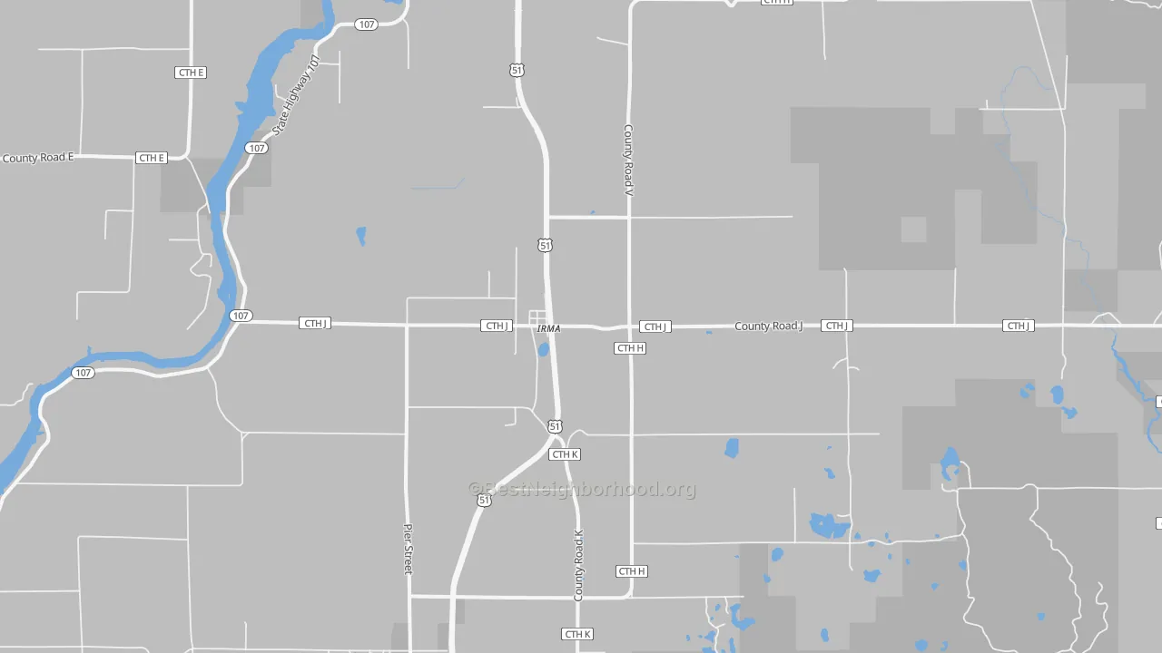 Transit Grade map of 54442, WI