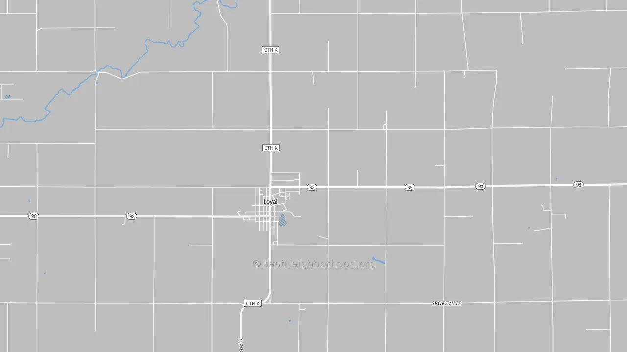 Transit Grade map of 54446, WI
