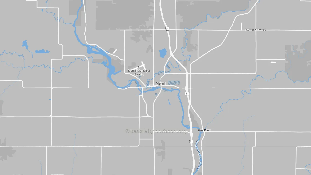 Transit Grade map of 54452, WI