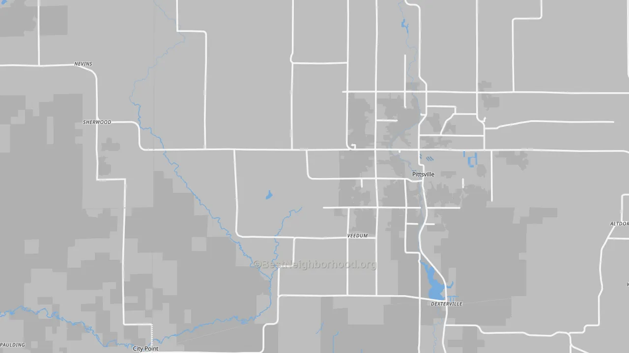 Transit Grade map of 54466, WI