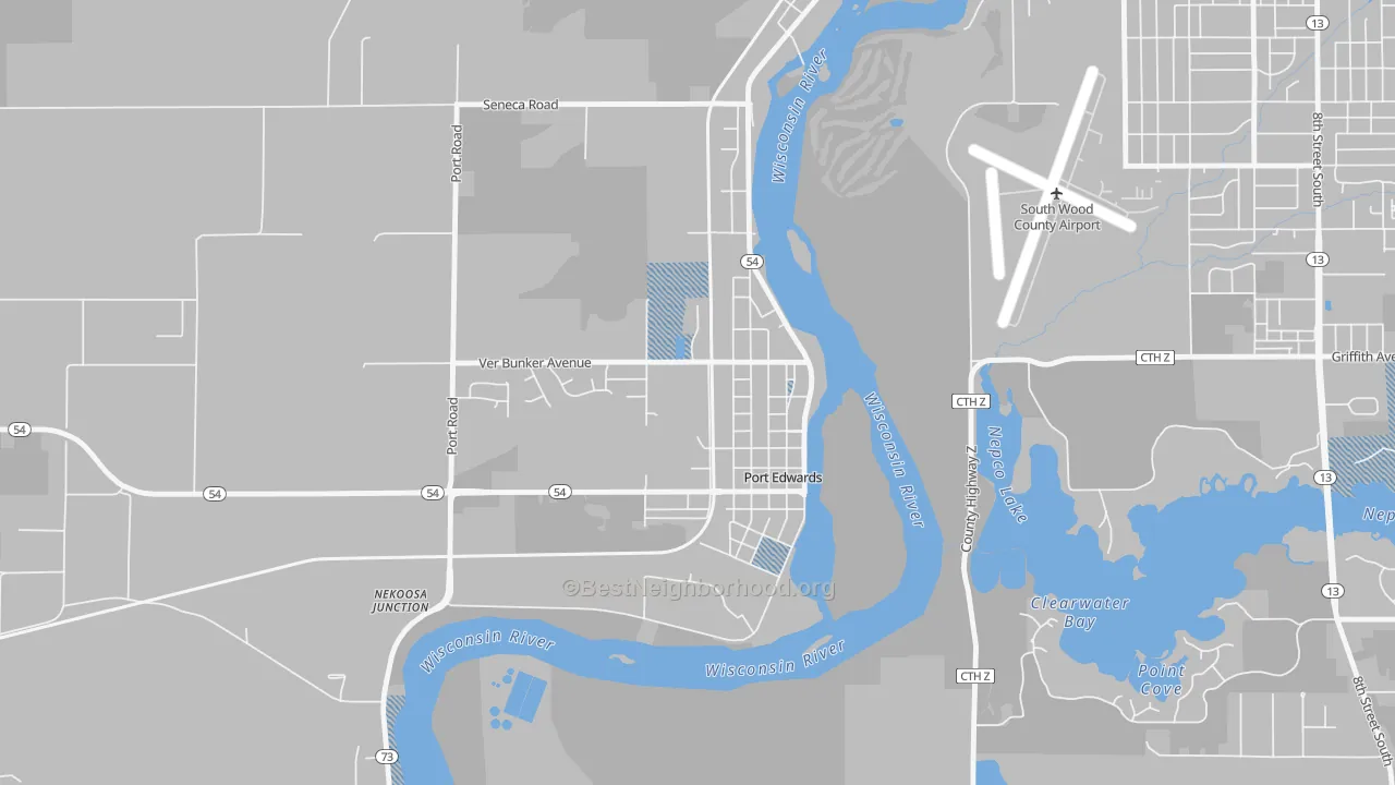 Transit Grade map of 54469, WI