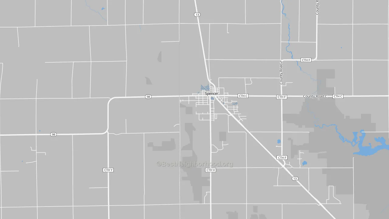 Transit Grade map of 54479, WI