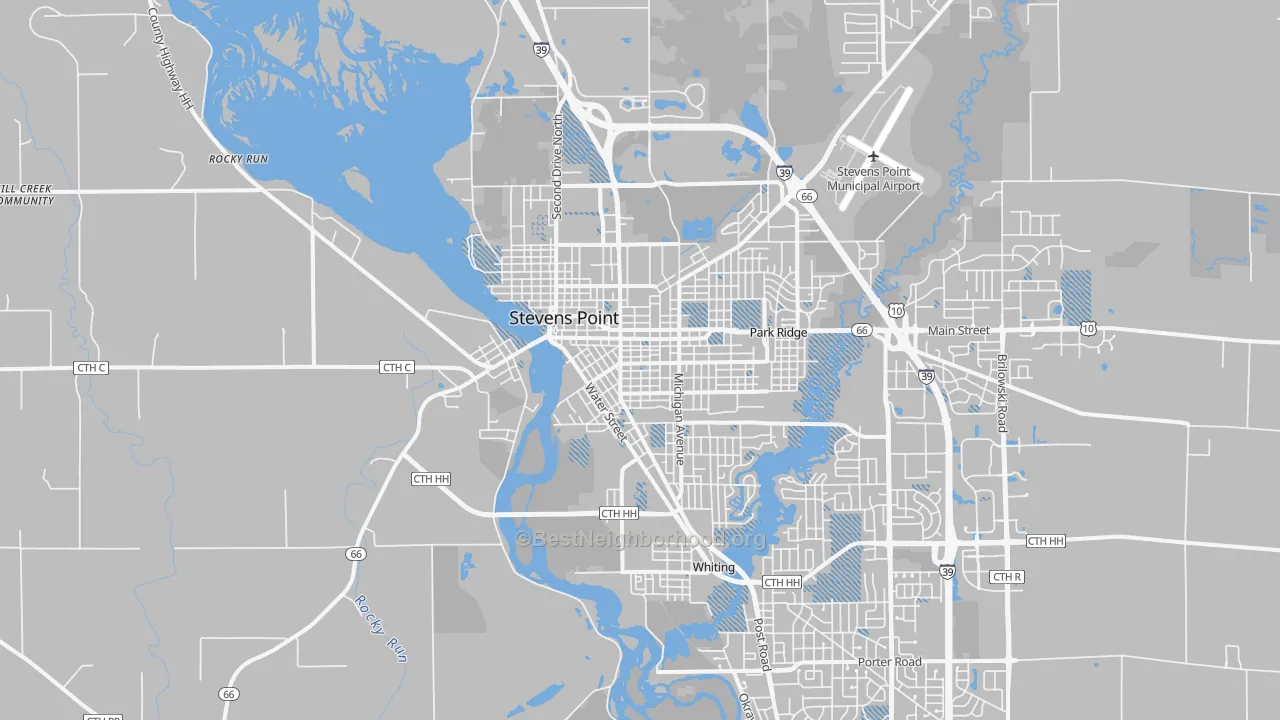 Transit Grade map of 54481, WI
