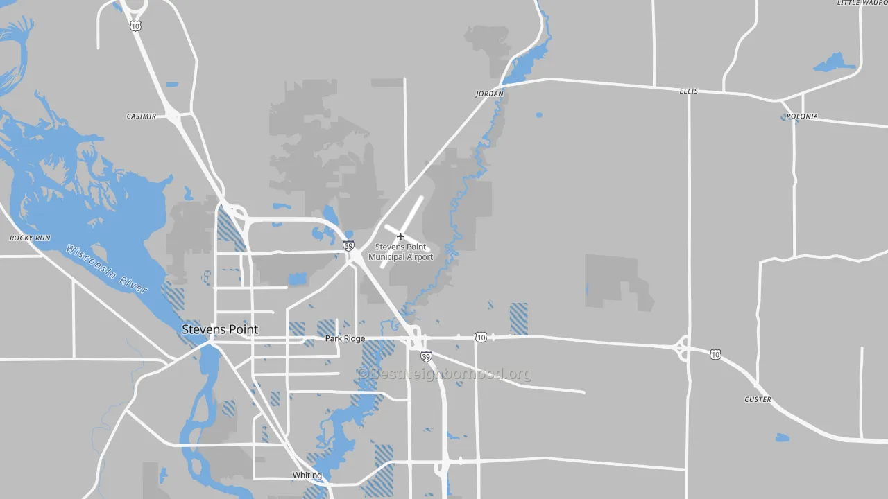 Transit Grade map of 54482, WI