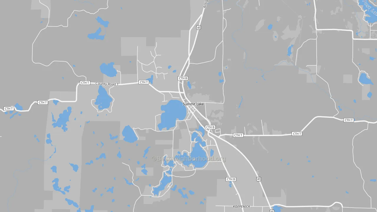 Transit Grade map of 54485, WI