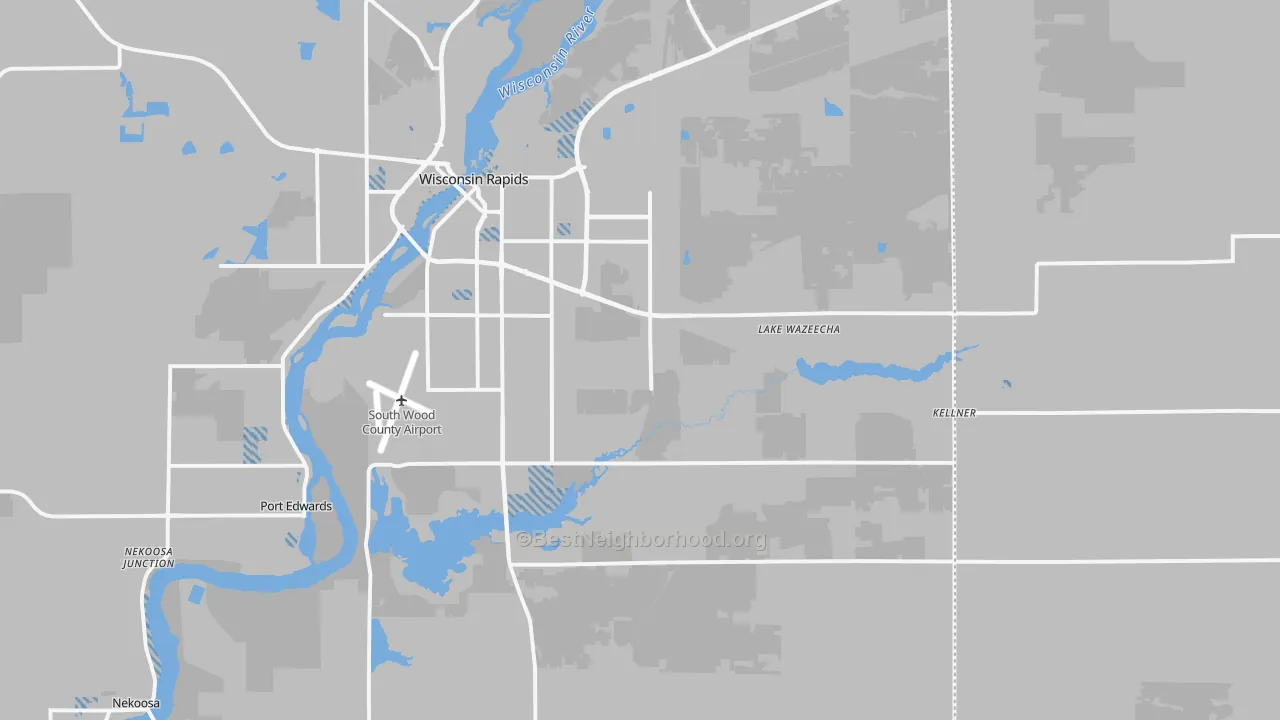 Transit Grade map of 54494, WI