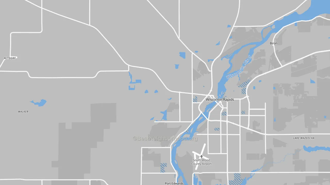 Transit Grade map of 54495, WI