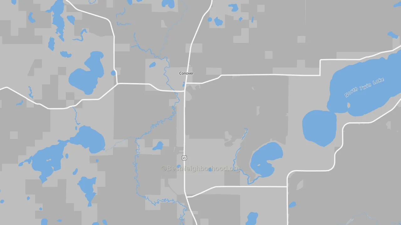 Transit Grade map of 54519, WI
