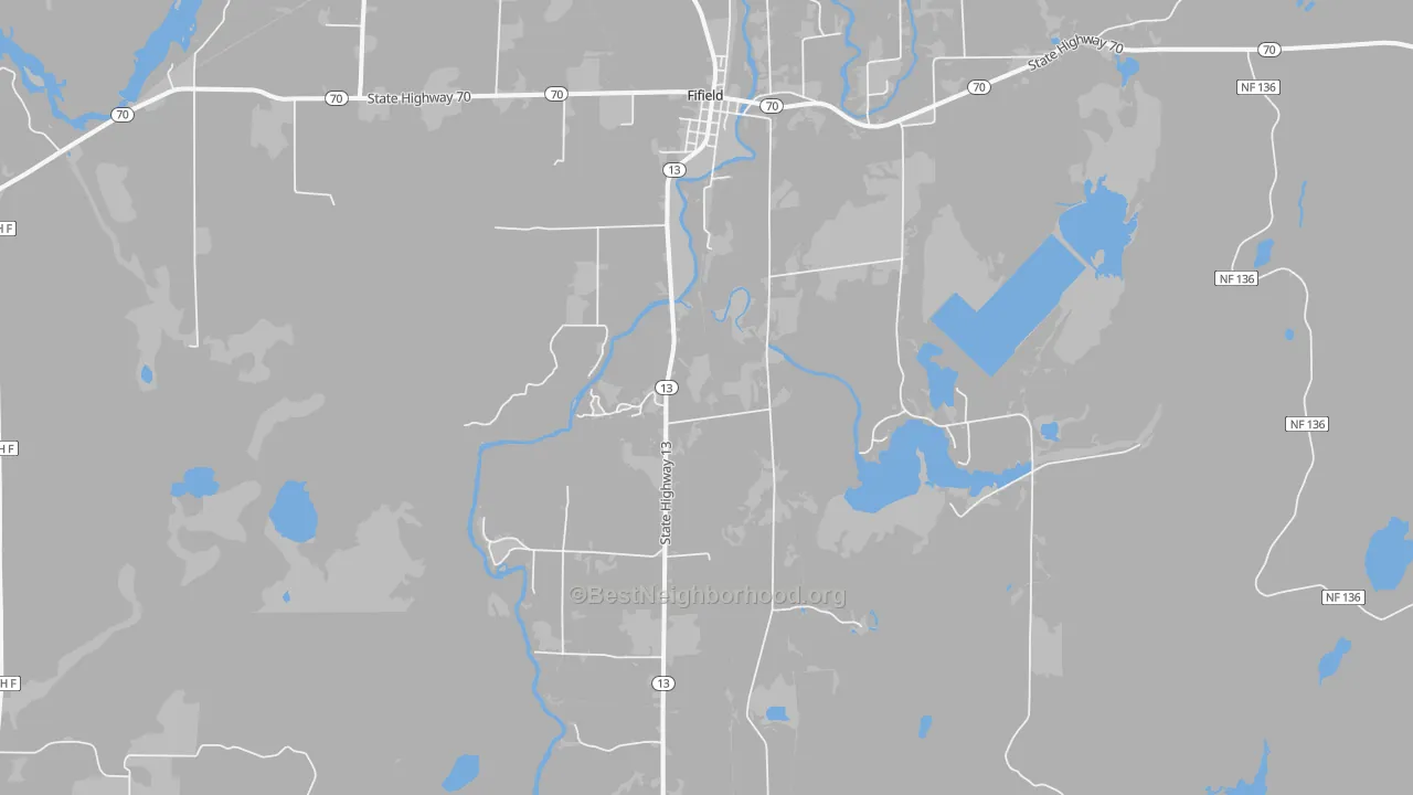 Transit Grade map of 54524, WI