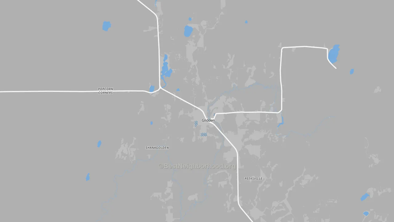 Transit Grade map of 54527, WI