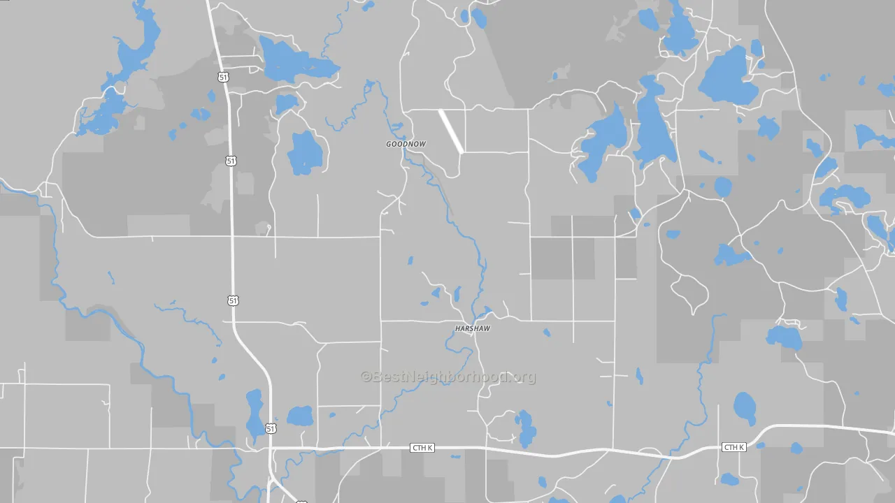 Transit Grade map of 54529, WI
