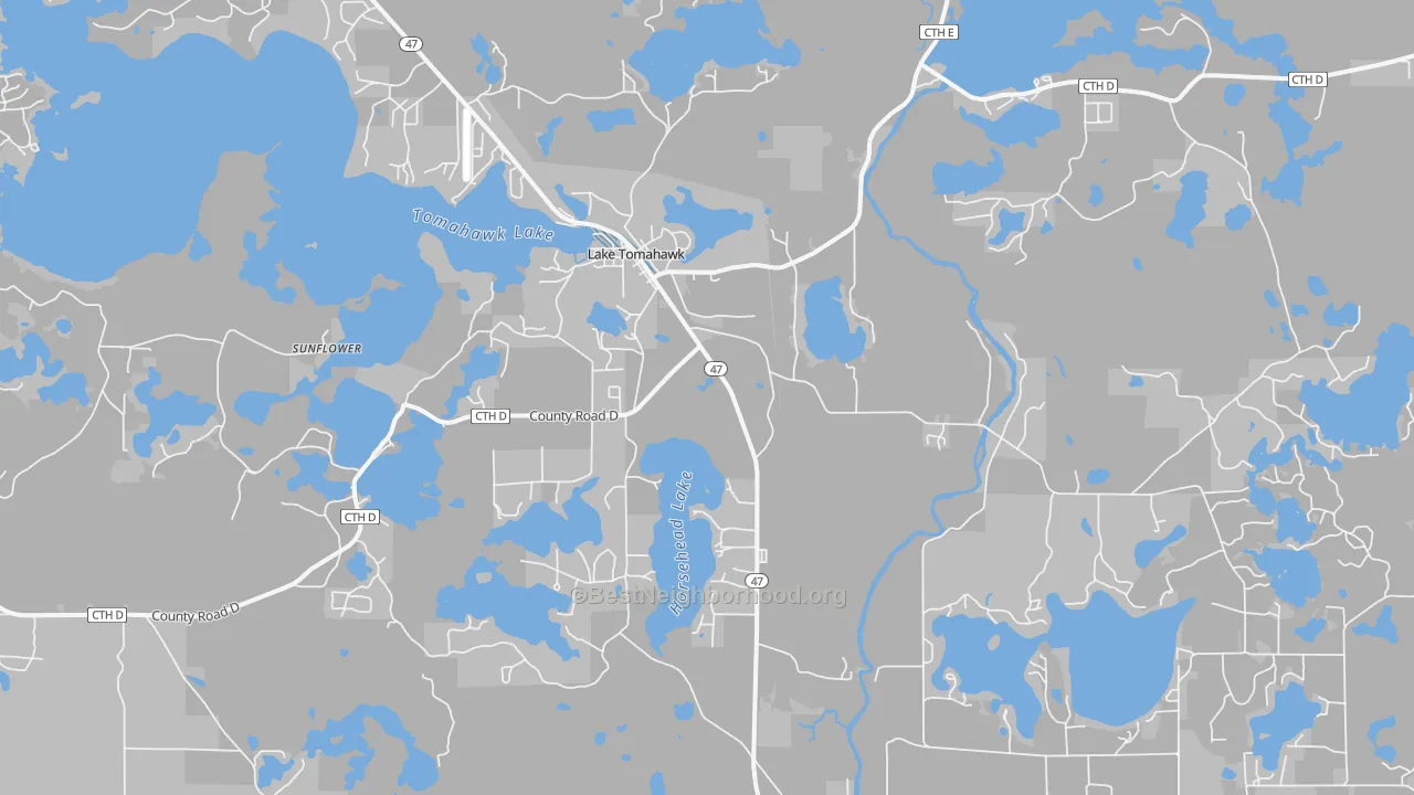 Transit Grade map of 54539, WI
