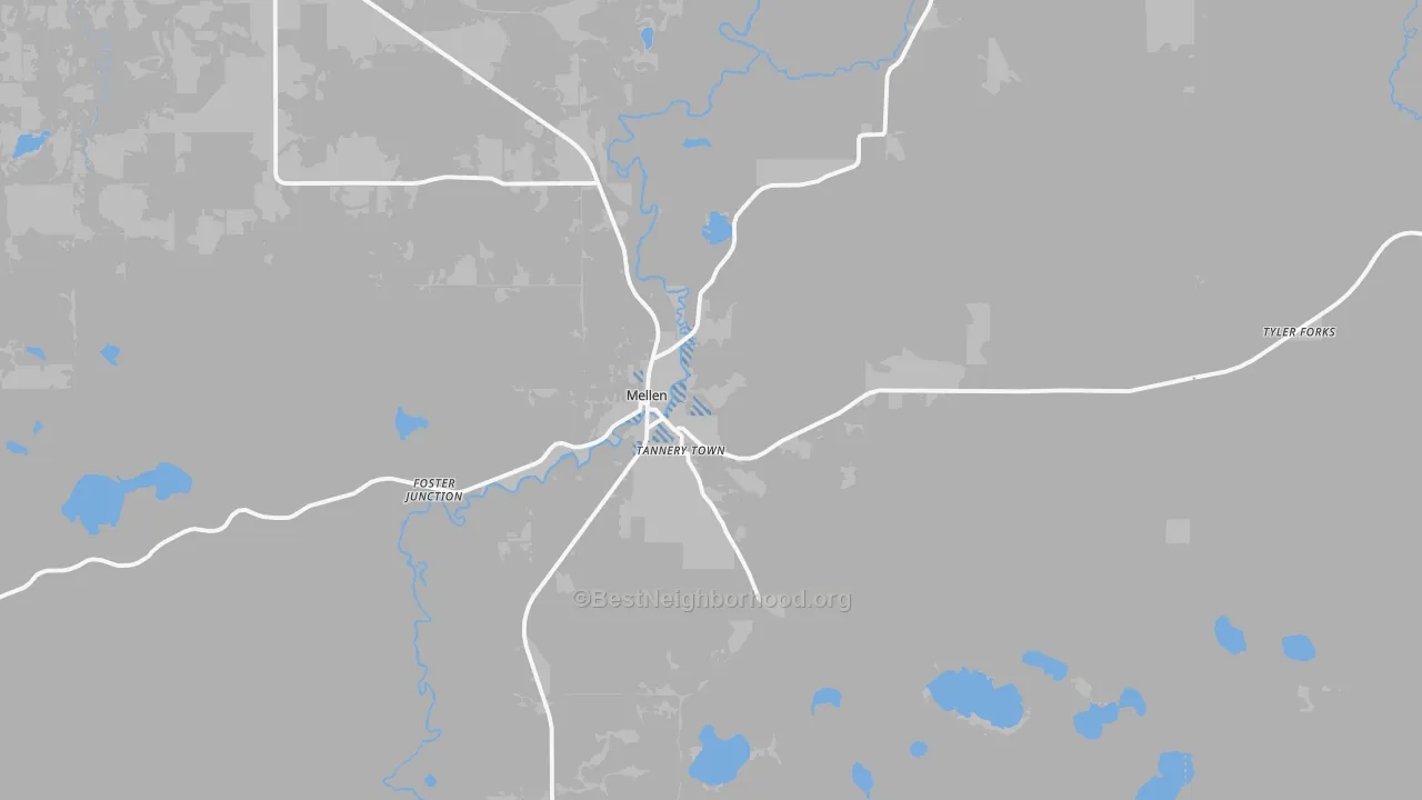 Transit Grade map of 54546, WI
