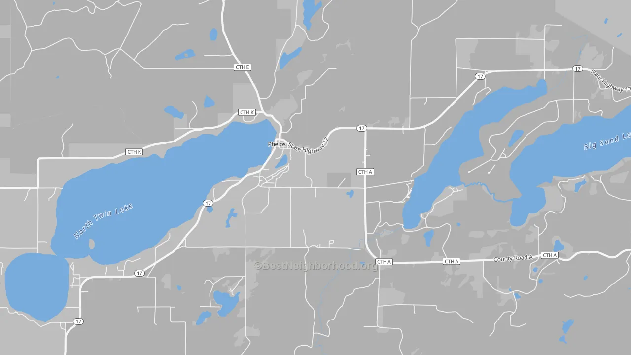 Transit Grade map of 54554, WI
